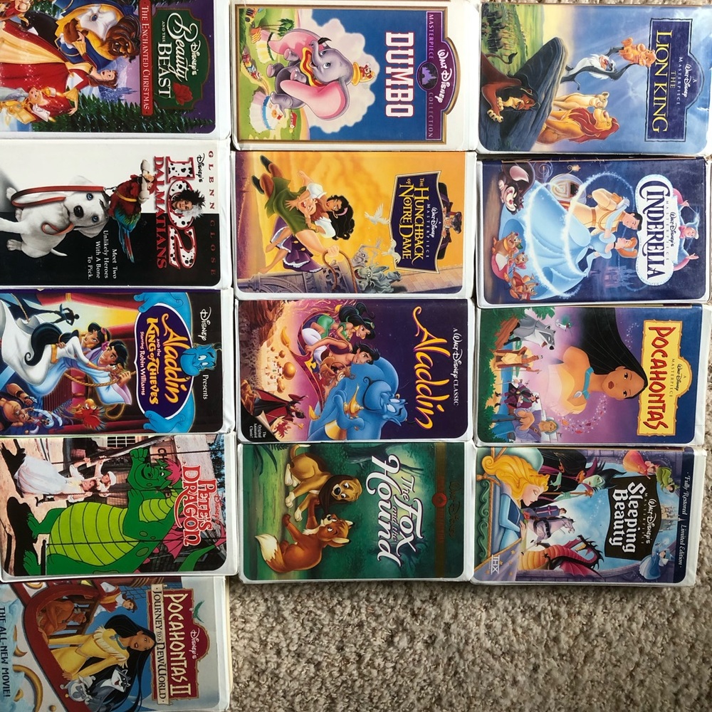 Classic Disney VHS Lot